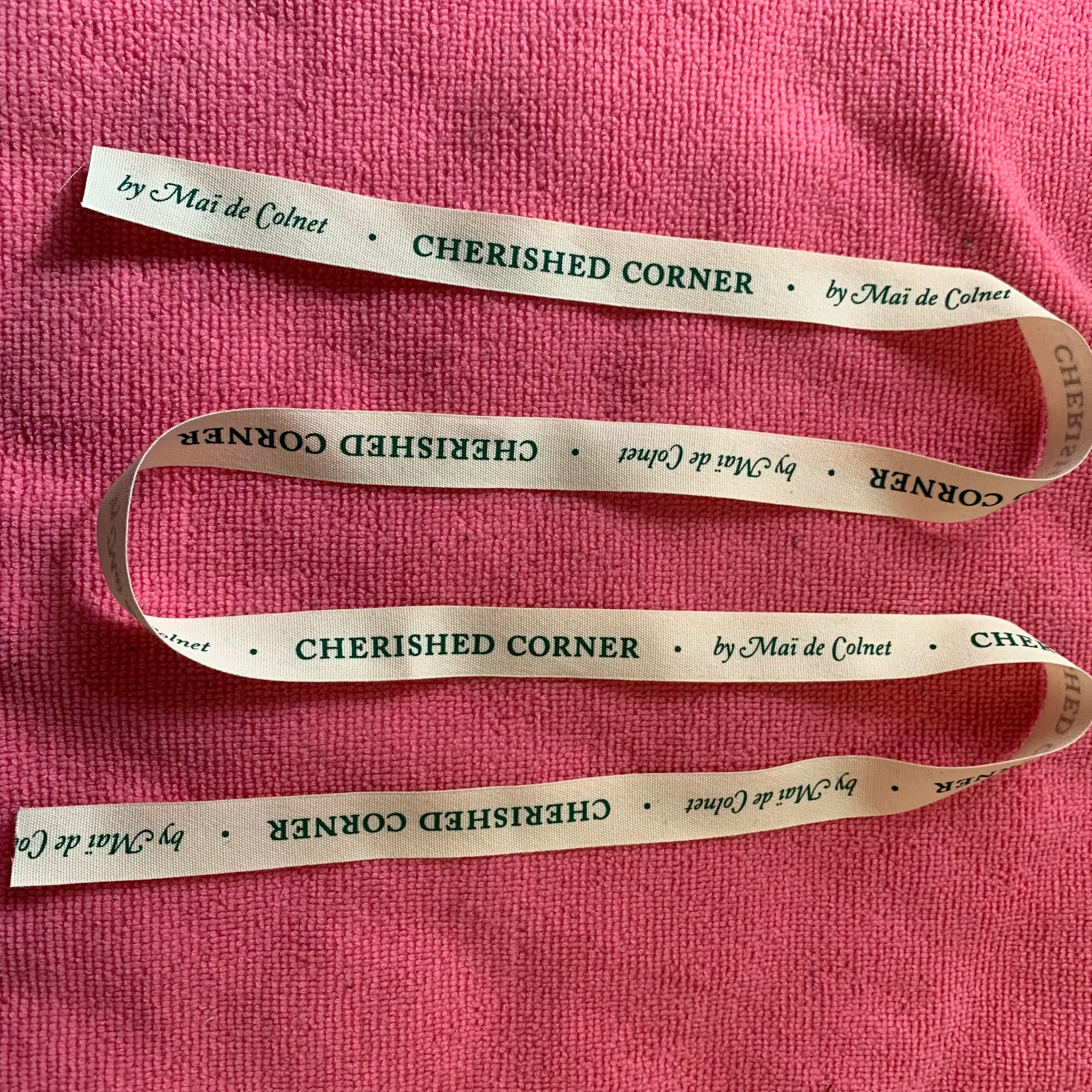 100% Natural Eco-friendly Cotton Label Ribbon for ClothCustomized logo Printed Gift Cotton Ribbon Roll
