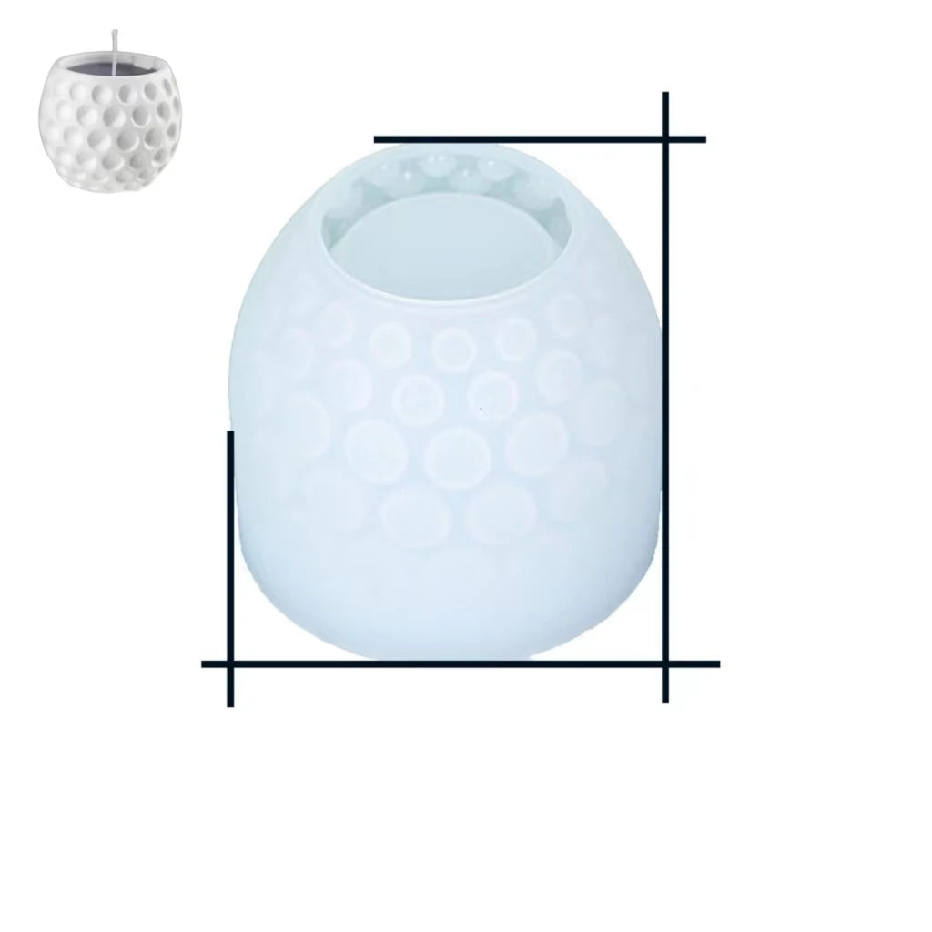 DIY Circular Relief Circular Hole Silicone Mold Crystal Drop Molding Gypsum Flowerpot Scented Candle Cup Mold 3D Plant Pot Muold