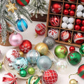 Y-S004 2022 Christmas Decoration Supplies Xmas Ornament 42 Pieces 3-6cm Christmas Balls Christmas Decorations