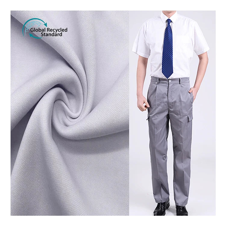 Factory Direct Sale Work Clothes Fabric Polyester/cotton Fabric TC Recycled Polyester Cotton Fabric