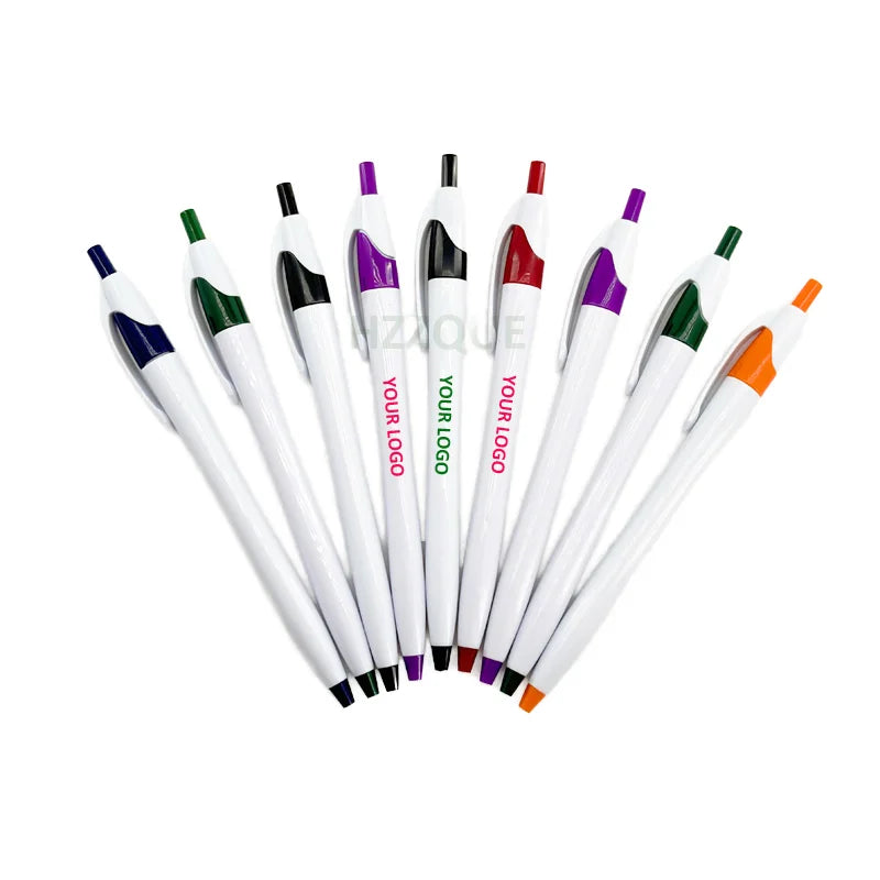 Best Selling Budget-Friendly 0.7mm Ballpoint Pens Custom Logo Classic Simple Sports Design Popular Gift Item Made Plastic Black