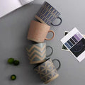 Nordic Retro 11oz Stoneware Ceramic Water Cup New Design 350ml Clay Coffee Mug Ceramic Cups Drinkware