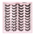 Russian Luxury Thick Strip Lashes 5/10/20 Pairs for Synthetic Hair 3D False Eyelashes D for Fake Eyelashes Makeup