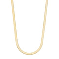 Daochong Custom 925 Sterling Silver Gold Plated 2.5Mm 3.5Mm 4.5Mm Flat Herringbone Chain Choker Necklace Jewelry