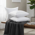 White 100% Cotton Quilted Pillow Insert with Duck Down Feather Filling Square Shape for Nursing & Sleeping Home & Hotel Use