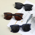 2022 New Trending Gafas De Sol Classic Rivet Square TR Frame Sunglasses for Unisex UV400 TAC Lens