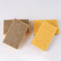 Natural Kitchen Sponge Fibre Wood Cellulose Sponge Kitchen Cleaning Wooden Pulp  Coconut Walnut Cellulose Sponge