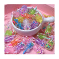 Cute Mini Bear Drink Cups with Hook for Key Chain Earring Dangles Accessories Diy Supplies