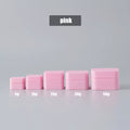 Custom logo Box Free Samples Empty 50g Face Skincare Cream Containers Plastic square Jar Pink  PP Packaging