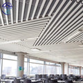Modern Hotel Suspended Ceiling Design U Shape Strip Ceiling Grid Aluminum Alloy Baffle Ceilings