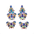 Customized Carnival Costume Accessories Eco-Friendly Gel Back Colorful Resin Stone Appliques Iron-on Rhinestone Patches