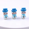 Customized 6 Designs Mixed Miniature Murano Lampwork Glass Christmas Snowman Figurine