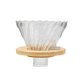 For V Shape Borosilicate Glass Eco-Friendly Reusable Coffee Dripper 100pcs Pour Over Coffee Maker