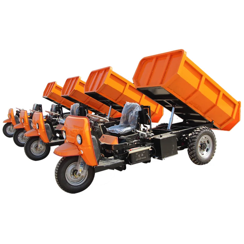 3 Wheel Motorcycle With Cabin and Garbage Bucket Diesel Engine Tricycle on Sale