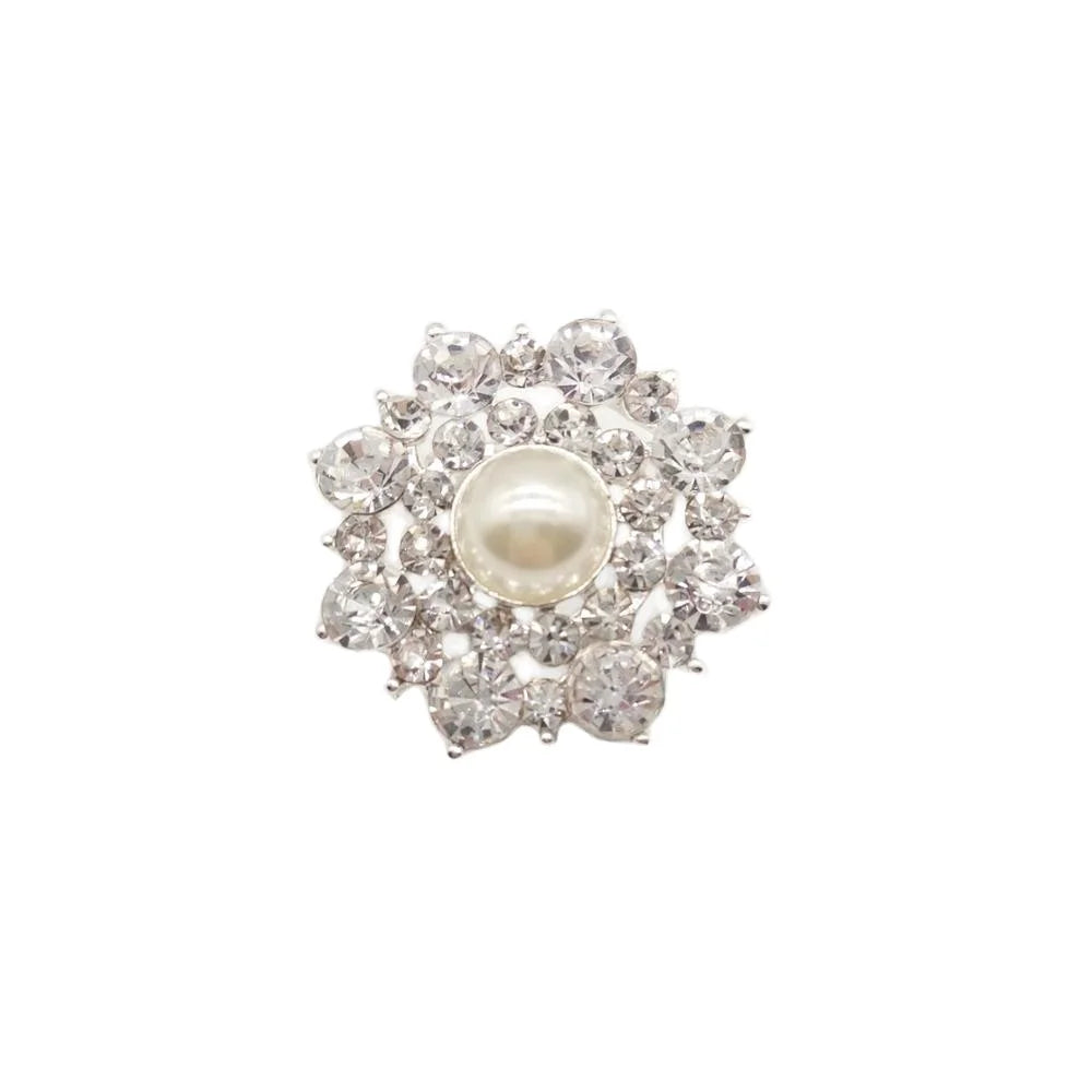 Wholesale 40mm Elegant Rhinestone Pearl Brooch Fashion Jewelry for Wedding Bridal Party Engagement Anniversary Children's Gifts