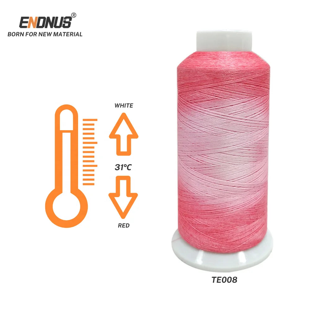 Temperature Sensitive Thermochromic Color Changing Polyester Embroidery Thread