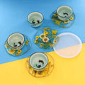 Circular Section Coasters Mirror Dripping Glue Mold Ins Wind Ornaments Placemat Epoxy Resin Silicone Mold Used for DIY Handmade