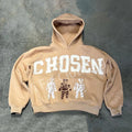 Manufacturer OEM Heavyweight French Terry 100% Cotton Acid Wash Hoodie Oversize Pullover Distressed Embroidered Patch Hoodie