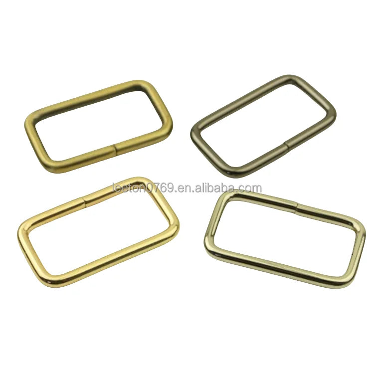 Stock Supply 32mm 1.25 Inch 4 Colors Strong Metal Large Rectangle Bag Buckle