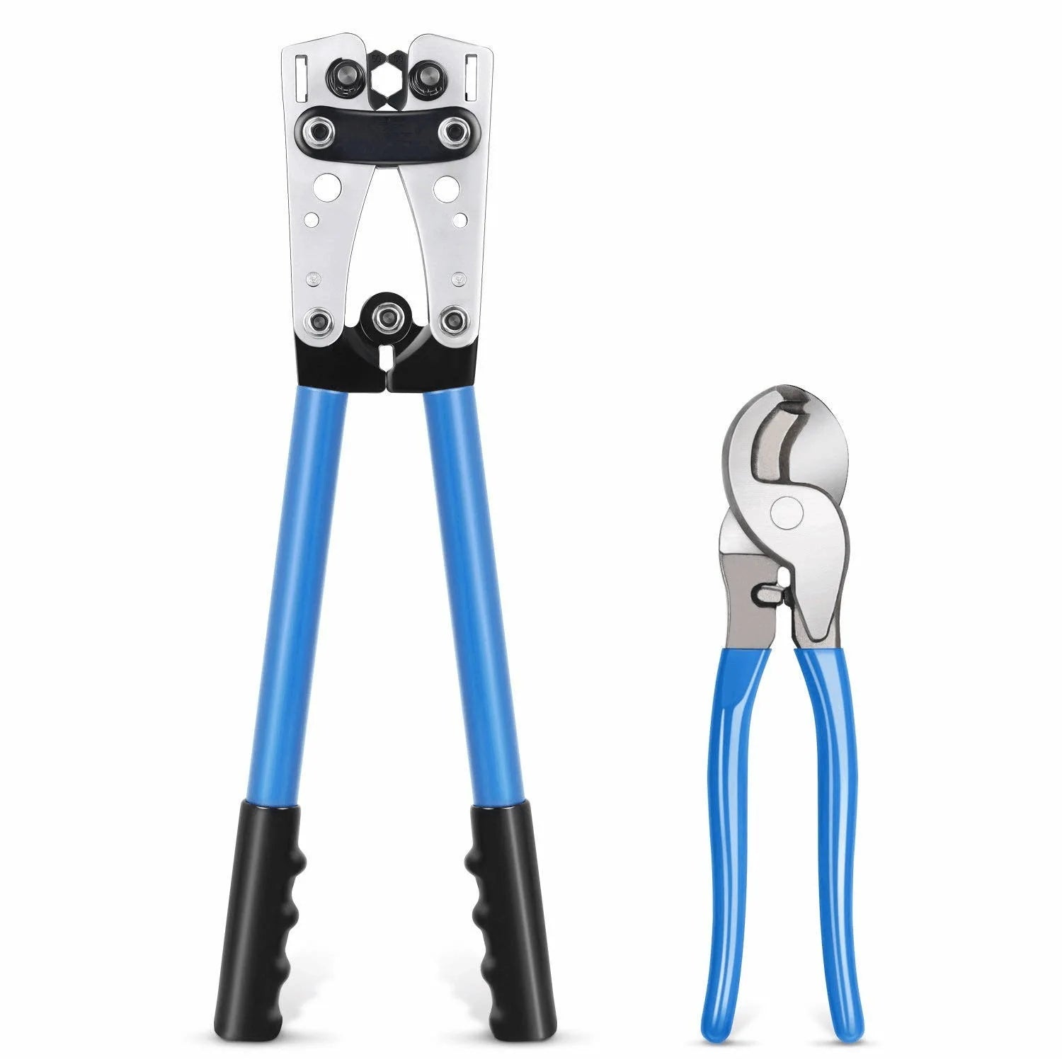 HX-50B Industrial Grade Steel OEM Battery Cable Lug Crimping Tool Wire Crimper Hand Ratchet Terminal Crimp Plier for 6-50mm2