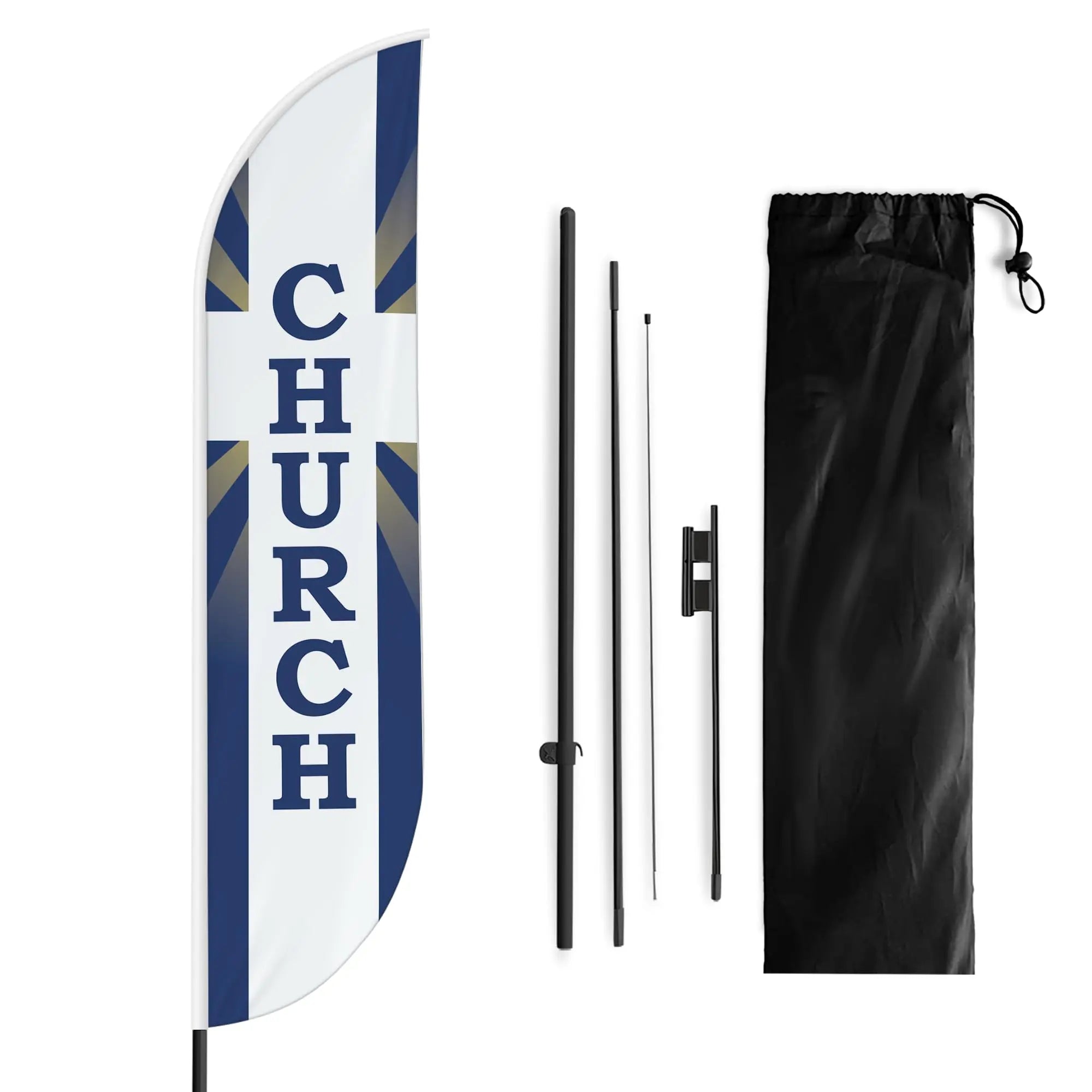 Teardrop Flagpole Kit with Carry Bag - Trade Shows