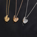 Heart Picture Pendant 18k Pvd Gold Plated Stainless Steel Lock Photo Frame Necklace Jewelry Laser Engraver