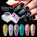 JTING High Pigment Long Lasting 9 Colors Reflective Disco Glitter Gel Polish OEM Private Label Glitter Gel Nail Polish