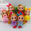 Happy Princess 12cm Girl Doll Toy Keychain Pendant Kindergarten Reward Gift Children's Gift