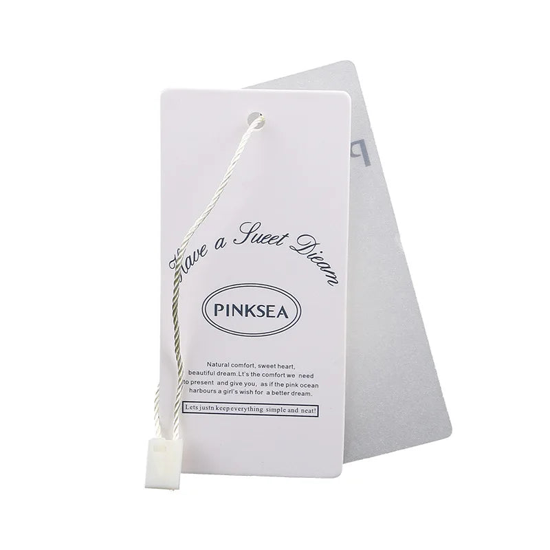 2025 Best Selling hang Tag Custom Clothing Seal String Hang Tag Paper Customer Logo Printed Clothing Tags Labels for Clothing