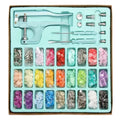 Hand Press Snaps Fastener Kit With Metal and Resin Snaps Grommet Machine Grommets Eyelet Tool Sew-free Button