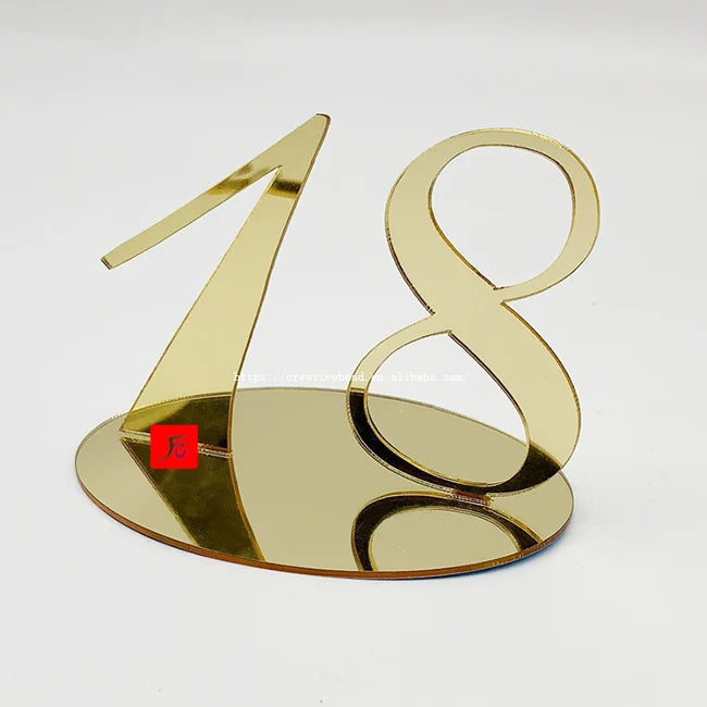 Wedding Party Fancy Decoration Table Number