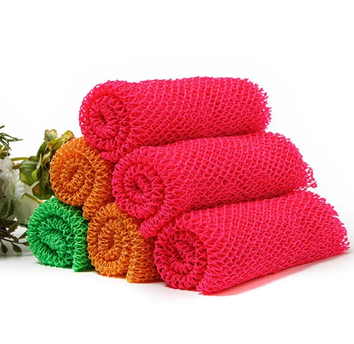 African Net Mesh Body Exfoliator Scrub Net Bathing Suit Exfoliating African Body Net Scrubbing Bath Sponge