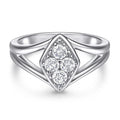 Ready to Ship Iced Out Rings Sterling Silver Wedding Iced Out Ring for Women
