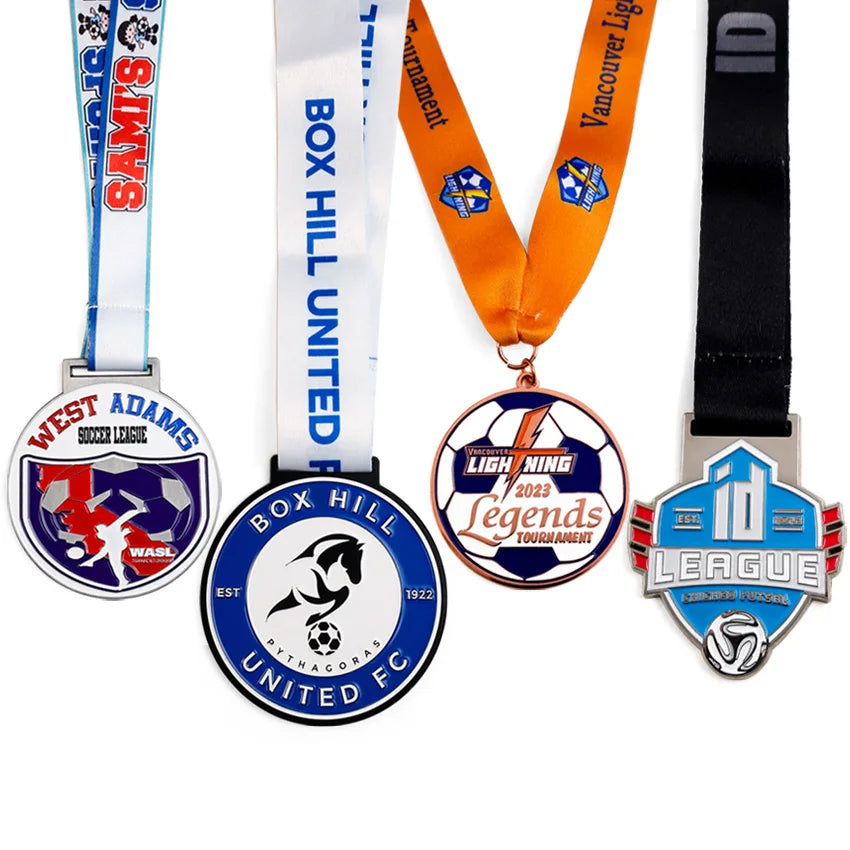 Personalizada Die Cast Customize Cheap Soccer Medals Holder Futbol Custom Football Medal Award