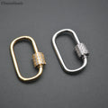 Big Size Square Shape Brass Metal Gold Silver Plating Necklace Clasps Alloy Material for Women Men Jewelry Accessories