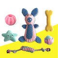 2022 Amazon Hot Sale Soft Plush Dog Chew Toy with Rubber Rope TPR for Cats Perfect Gift for Your Furry Friends