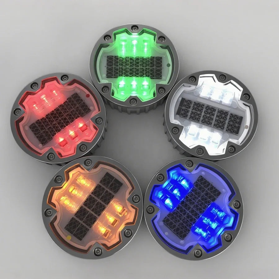 IP68 Waterproof  Curve Control System  Aluminium Solar Led Road Stud Reflectors