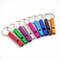 Customizable LOGO Aluminum Alloy Emergency Whistle Keychain Outdoor Survival Whistle Metal Keychain Wholesale