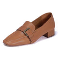 2024 New Fashion Women Top Layer Cow Leather Loafer Shoes Casual Comfortable Top Grade Cowhide Low Heel Flat Shoes