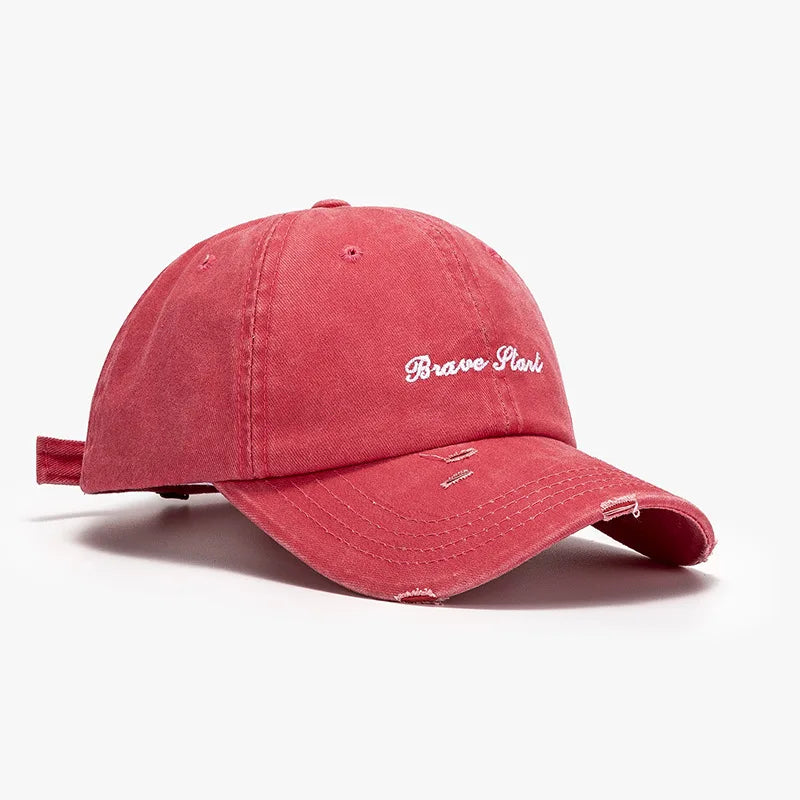 Vintage Washed Distressed Cotton Baseball Dad Hat Sporty Adjustable Sun Cap with Curved Brim and Leopard Print for Men Women