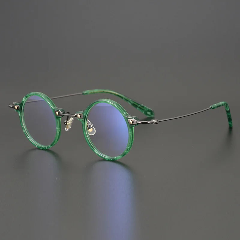 Luxury Women Pure Titanium Acetate Optical Frames Eyewear Eye Glasses Japanese Design Handmade Optical Glasses Smaller s