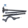 Safebond Aluminum Foldable Telescopic Adjustable Crutches Anti-Slip Patch Type Crutches