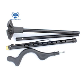 Safebond Aluminum Foldable Telescopic Adjustable Crutches Anti-Slip Patch Type Crutches