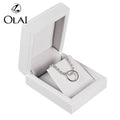 Special Offer Custom Mdf Wooden Jewelry Holder Boxes Pendant Gift Box White Glossy Lacquer Jewel Case Packaging