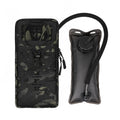 TOPTACPRO 500D Cordura Nylon Tactical Hydration Pouch 1L Laser Cut MOLLE Tactical Hydration Pouch with Inner Bladder
