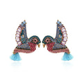 Wholesale New Cute Trend Women Statement Diamond Retro Designer Drop Tassel Animal  Bird Earrings