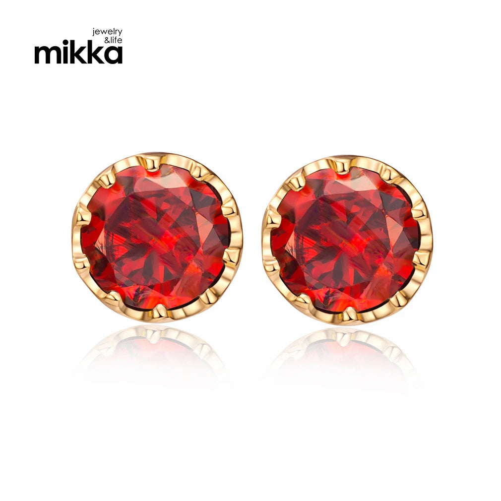 Wholesales Women Round Brilliant Zircons Shine Stud Earrings Cartilage Earrings Gifts