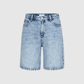 Wholesale Mid Waist Men's Summer Jeans Micro Spring Wash Casual Shorts Breathable Canvas Fabric with Lace Decoration