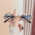8225 Fashionable Metal Rimless Sunglasses Latest Luxury Women Men Sunglasses 2025