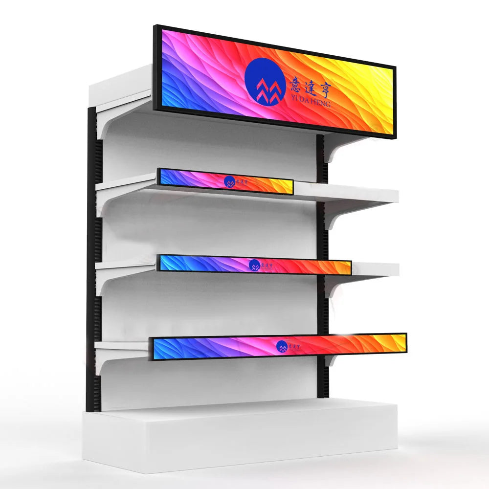 Supermarket S23.1 Inch Touch Display LCD Wide Stretched Screen with 4K Resolution and SDK Function Edge Shelf Digital Bar